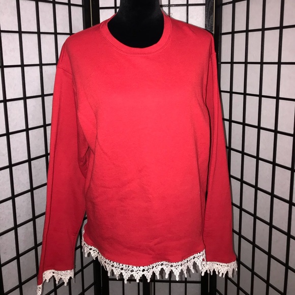 ❤️❄️Red Embellished Fashion Sweatshirt❄️❤️ - Picture 2 of 4